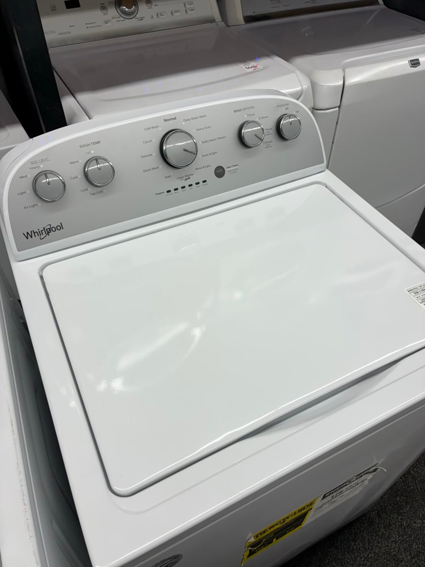 Whirlpool top load washer 27” large capacity