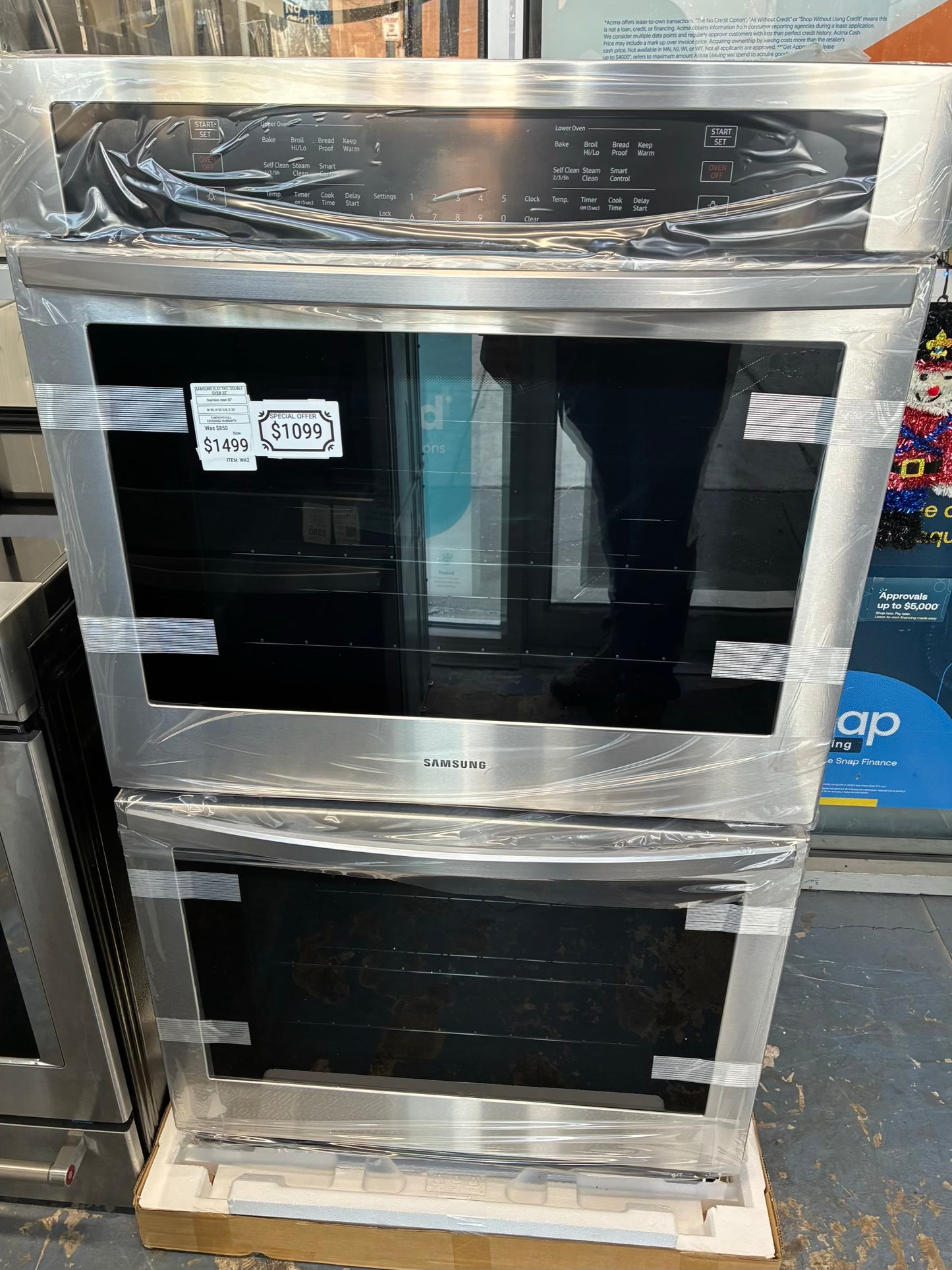 Samsung 27” Double electric Oven OPEN BOX ORIGINAL PRICE $1499