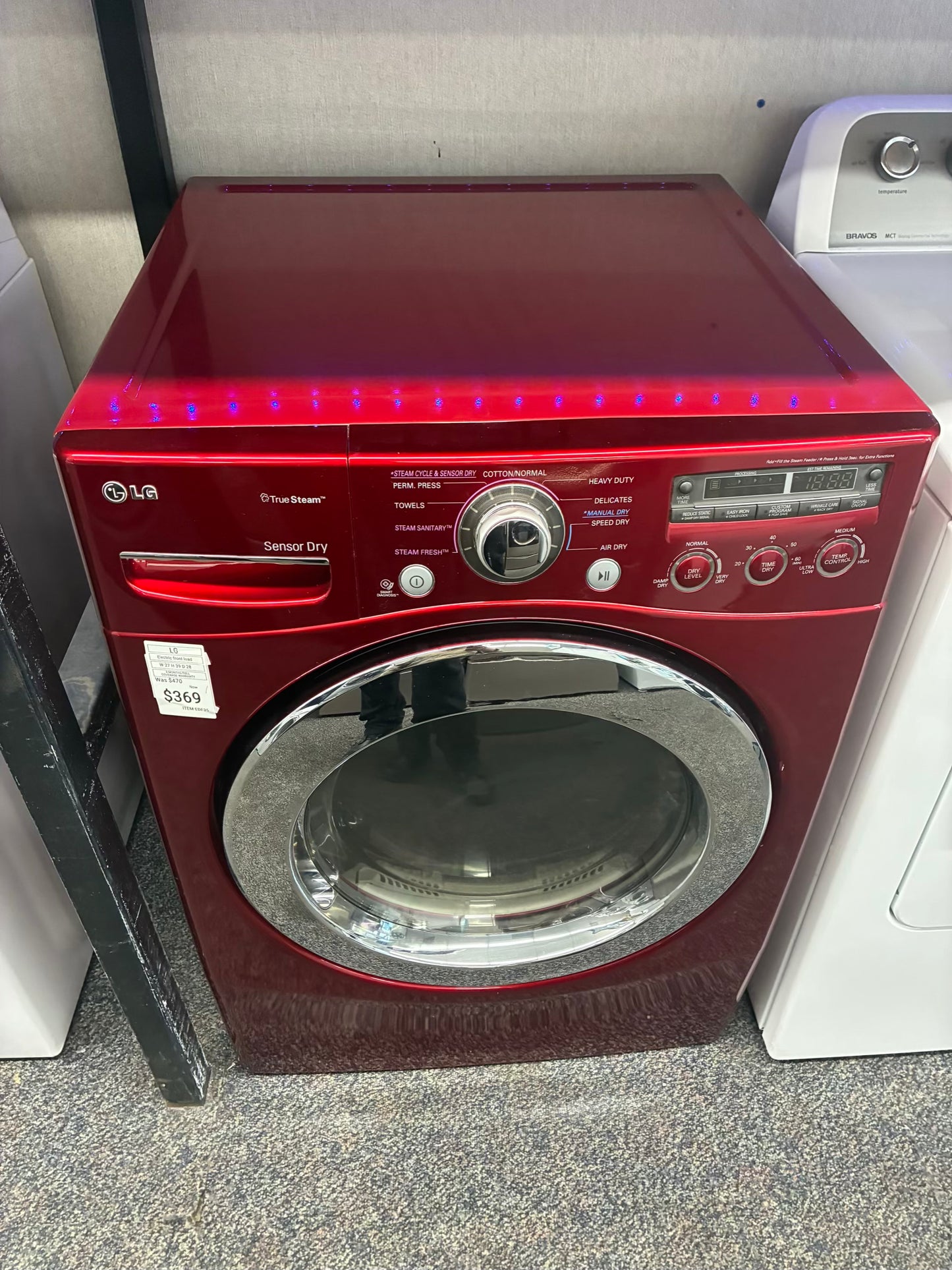 LG Electric Dryer 27”Red front load