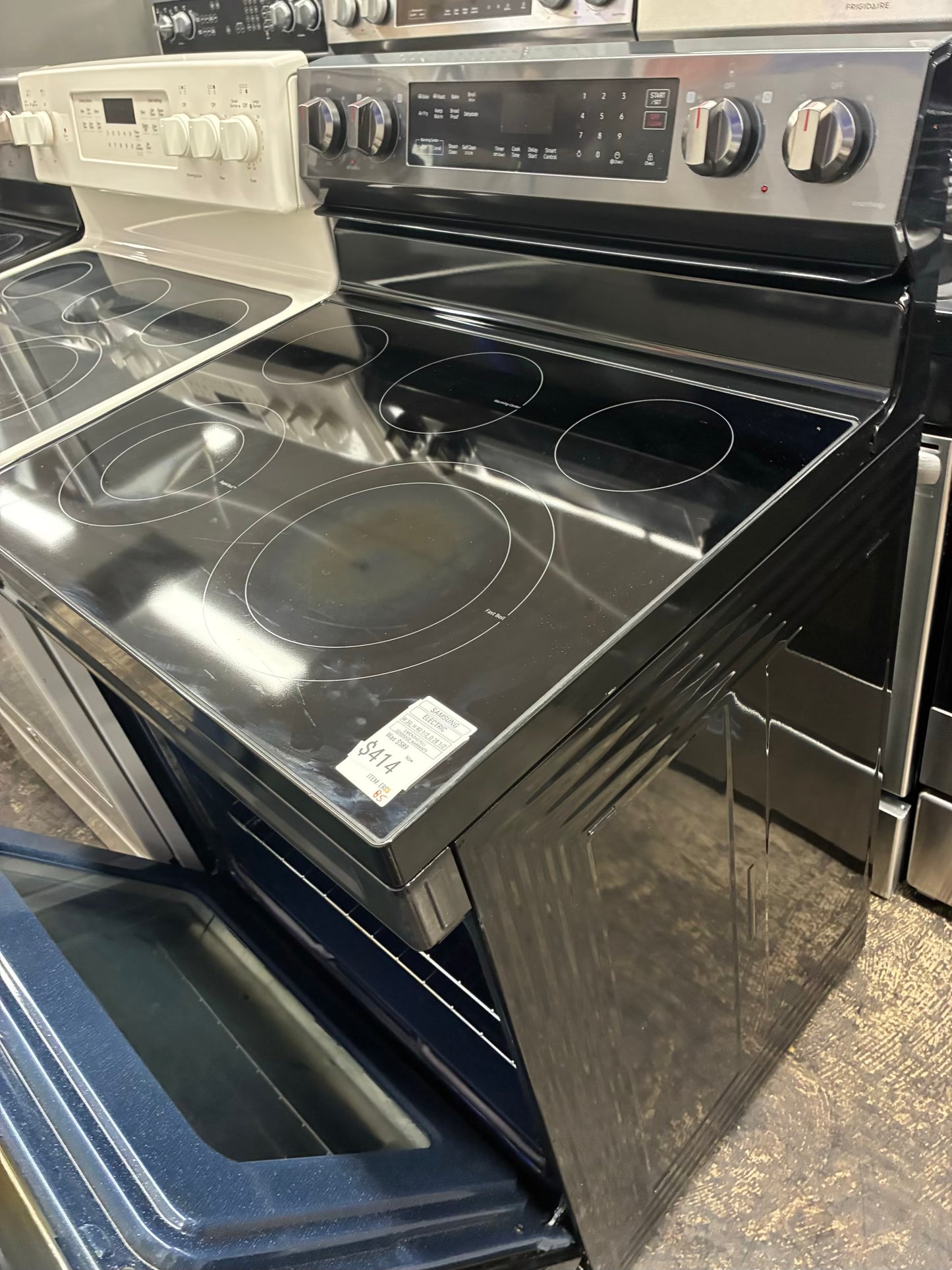Samsung electric range stainless steel 30”  slate