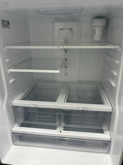 GE French door refrigerator stainless steel 33” ice maker water dispenser