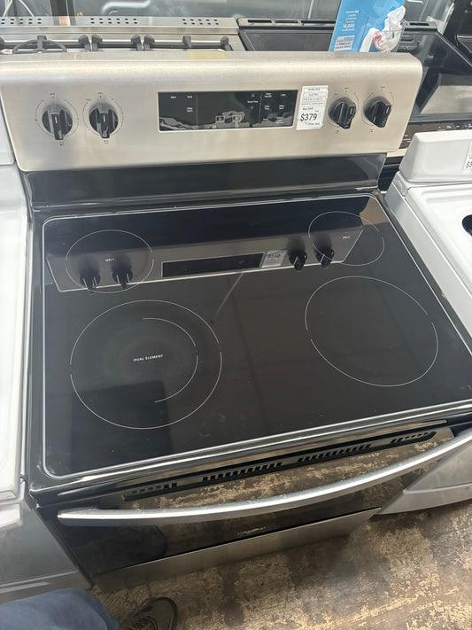 WHIRLPOOL electric range stainless steel 30”