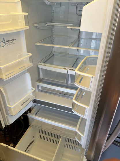 LG French door refrigerator stainless steel 33” ice maker water dispenser