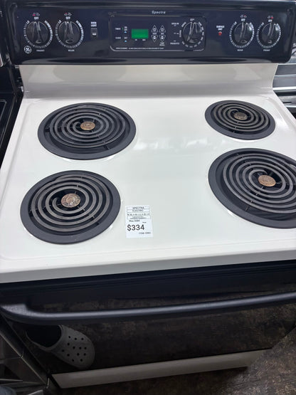 SPECTRA electric range black & white 30”