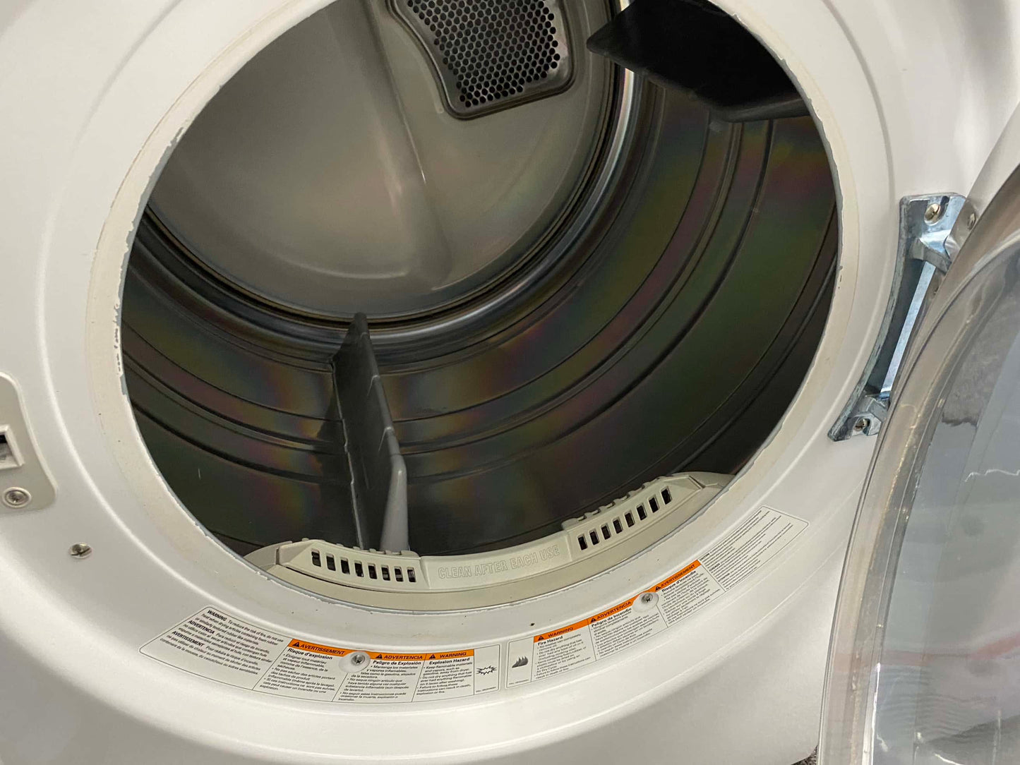 ITEM #ED62P LG  front load electric dryer 220v  stackable large capacity stainless steel drum 27 in D