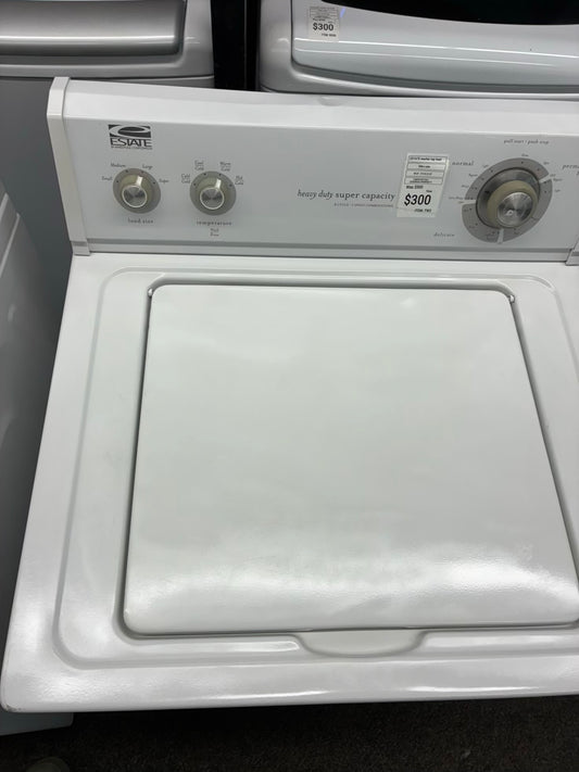 ESTATE washer top load white 27”