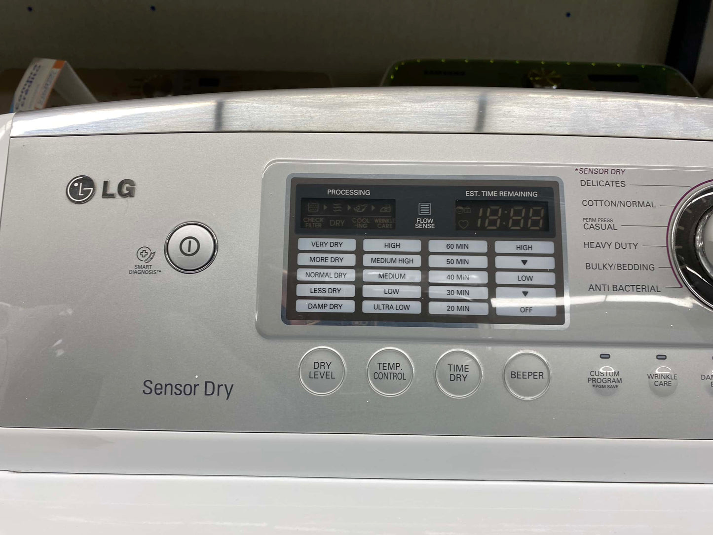 . ITEM #ED64B  LG electric dryer large capacity side x side 27”