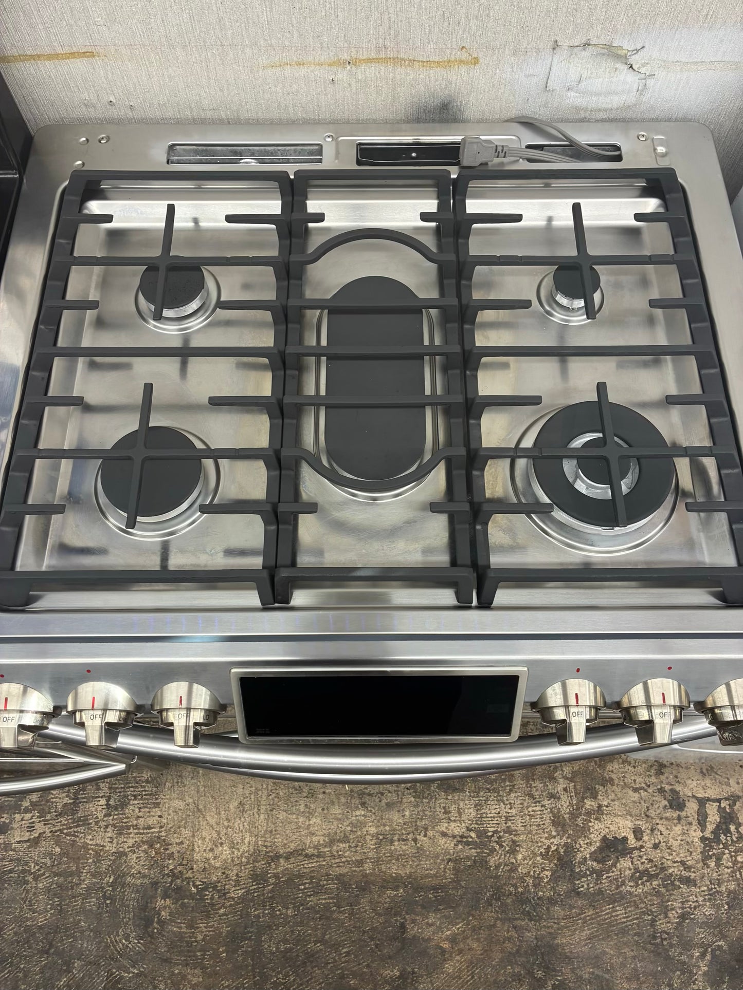 Samsun Gas Range Stainless Steel 5 Burners 30”