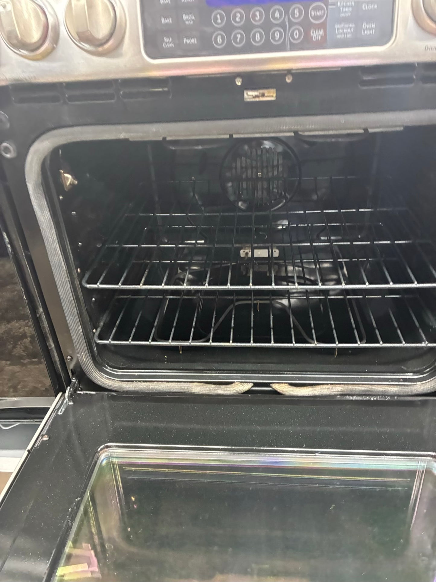 GE Dual fuel Range Stainless Steel 5 Burners 30”