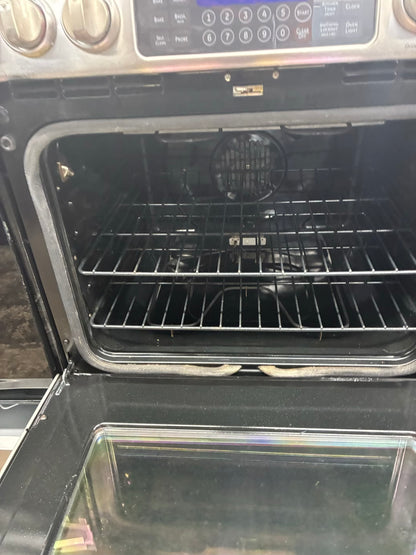 GE Dual fuel Range Stainless Steel 5 Burners 30”