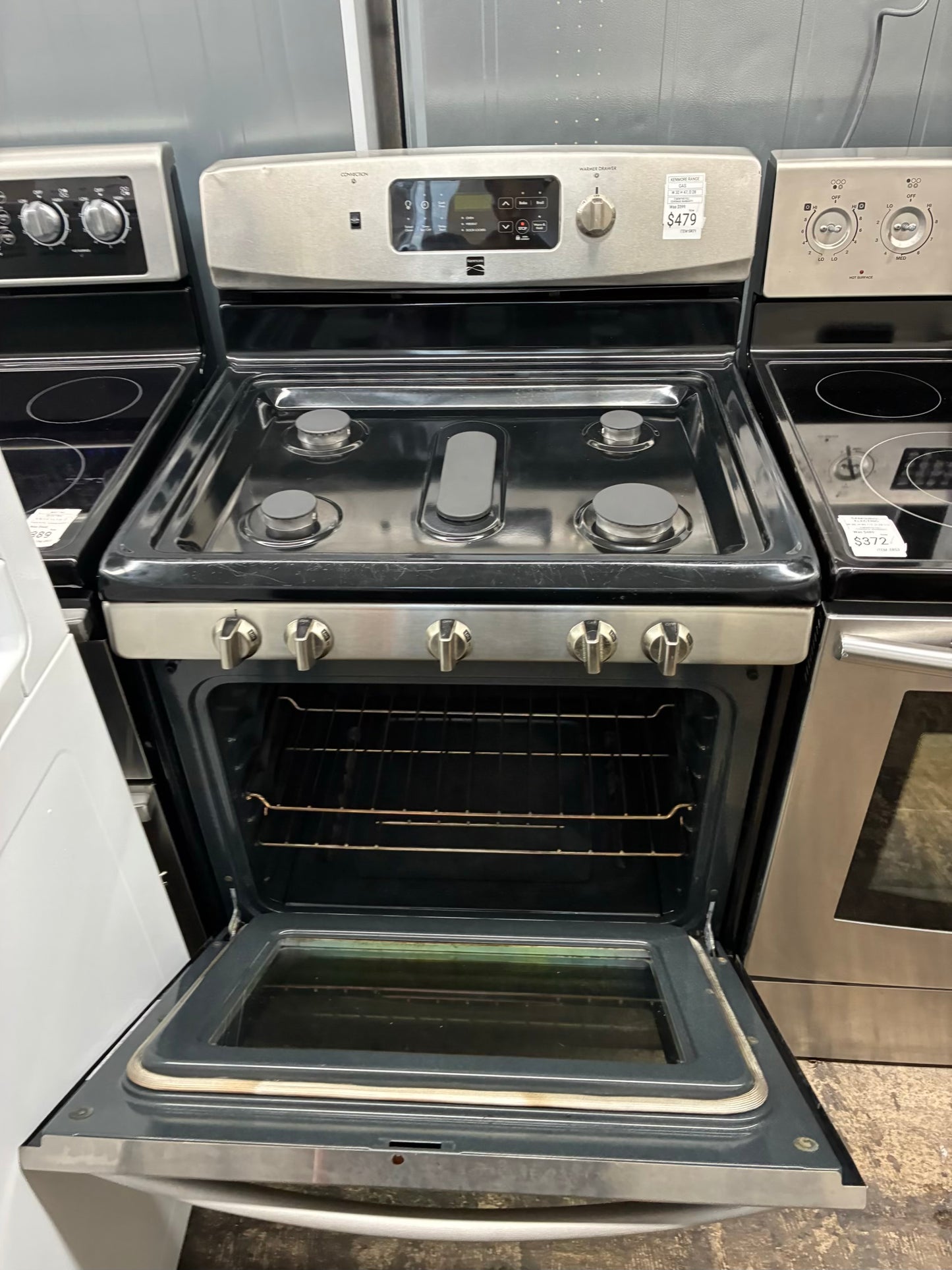 Kenmore Gas Range Stainless Steel 5 Burners 30”