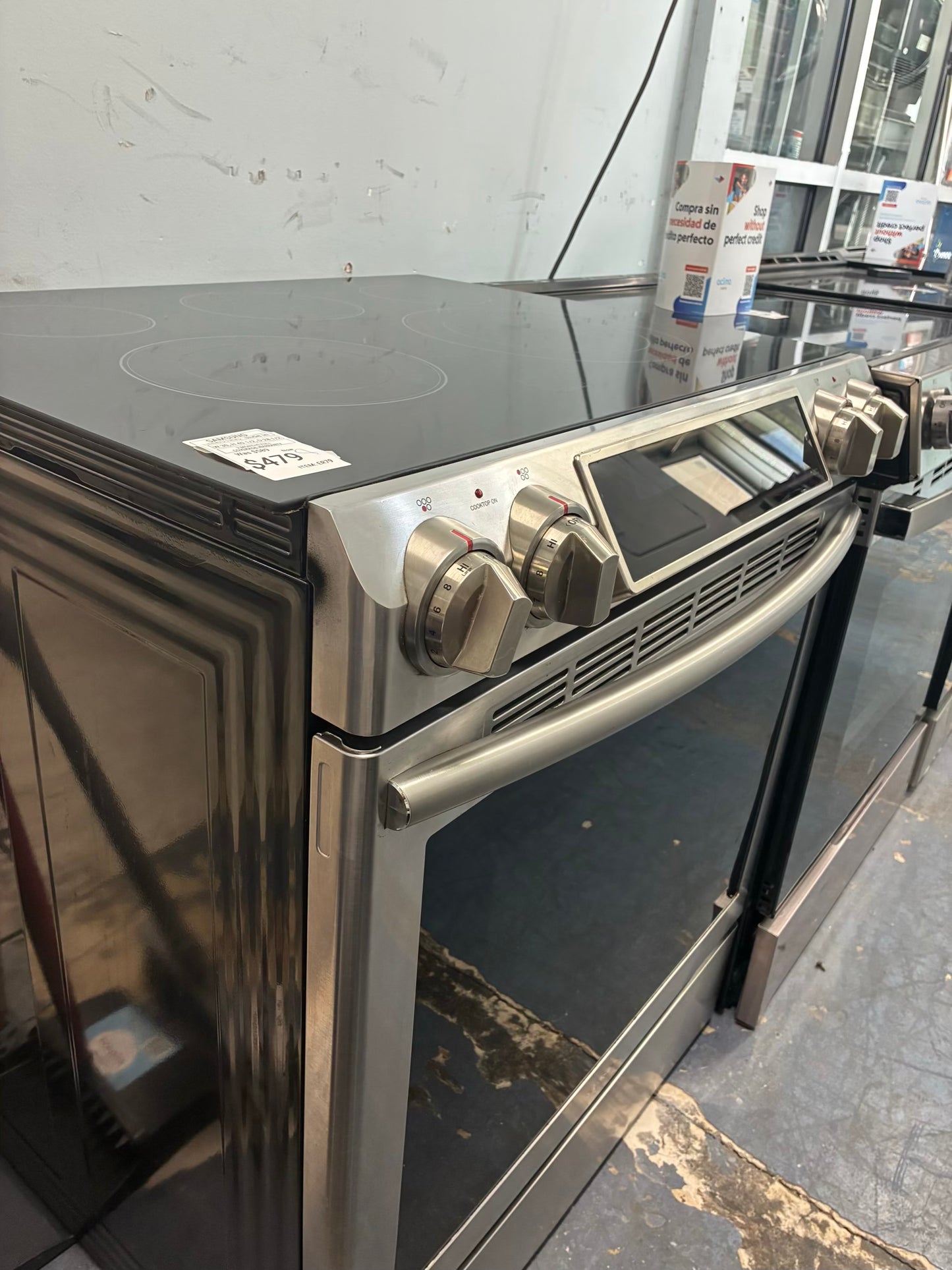 Samsung electric range black 5 burners 30”