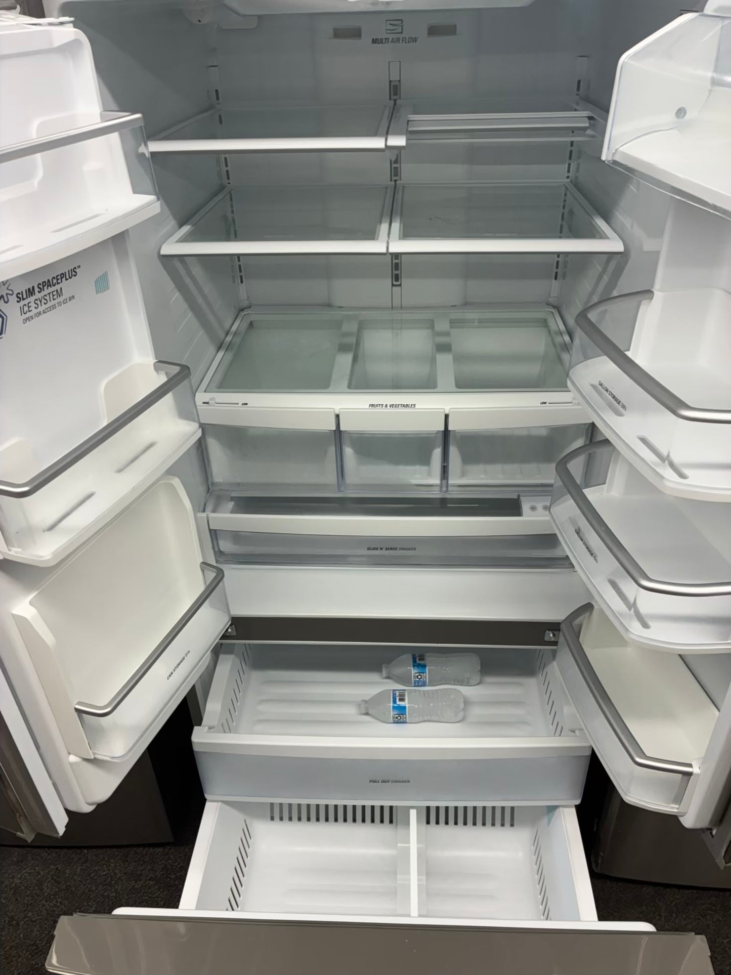 LG French door refrigerator stainless steel 33” ice maker water dispenser