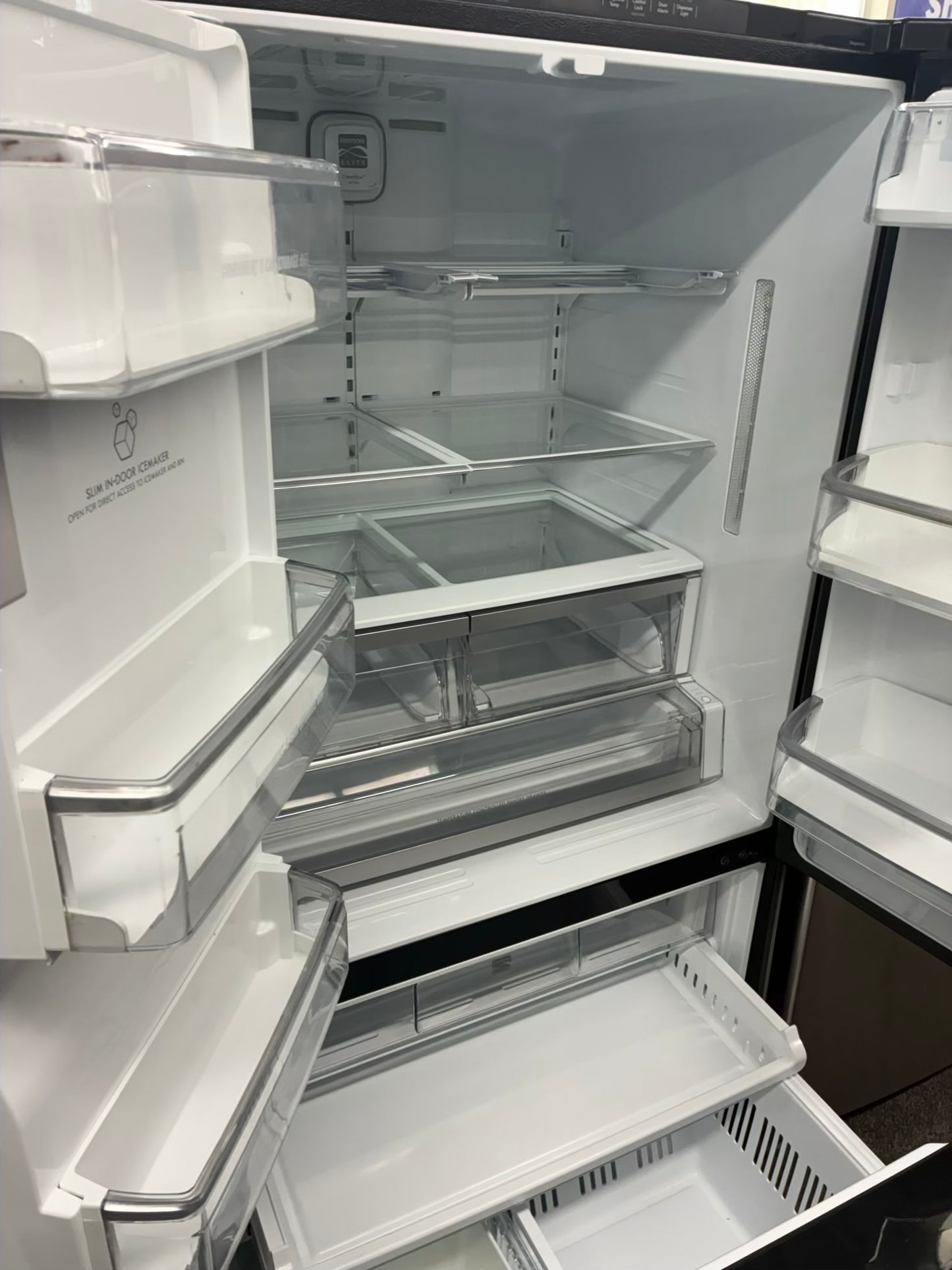 KENMORE French door refrigerator stale stainless steel 36” ice maker water dispenser