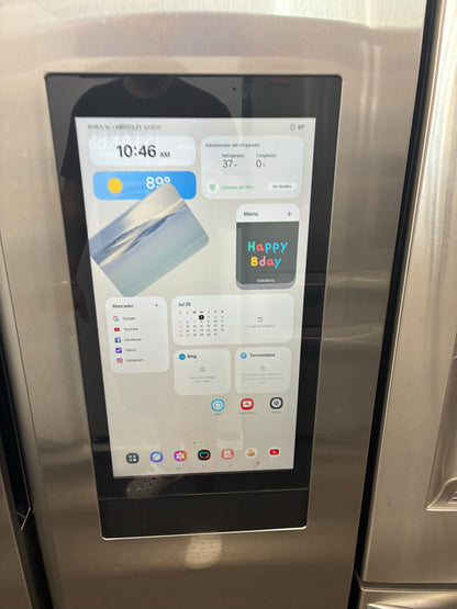 SAMSUNG side by side refrigerator stainless steel 36” ice maker water dispenser ice maker