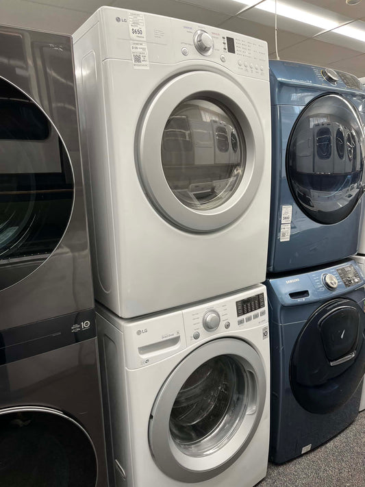 - Item: #ED19K LG high efficiency and electric dryer stainless steel drum front load ,stackable or side by side 27”
