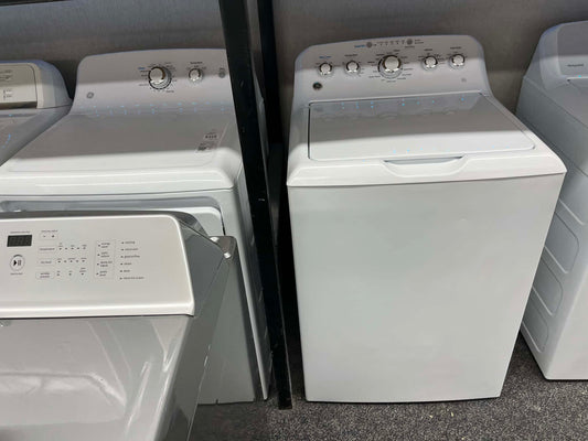 - ITEM #GD63C GE washer and gas dryer white top load 27 inch large capacity