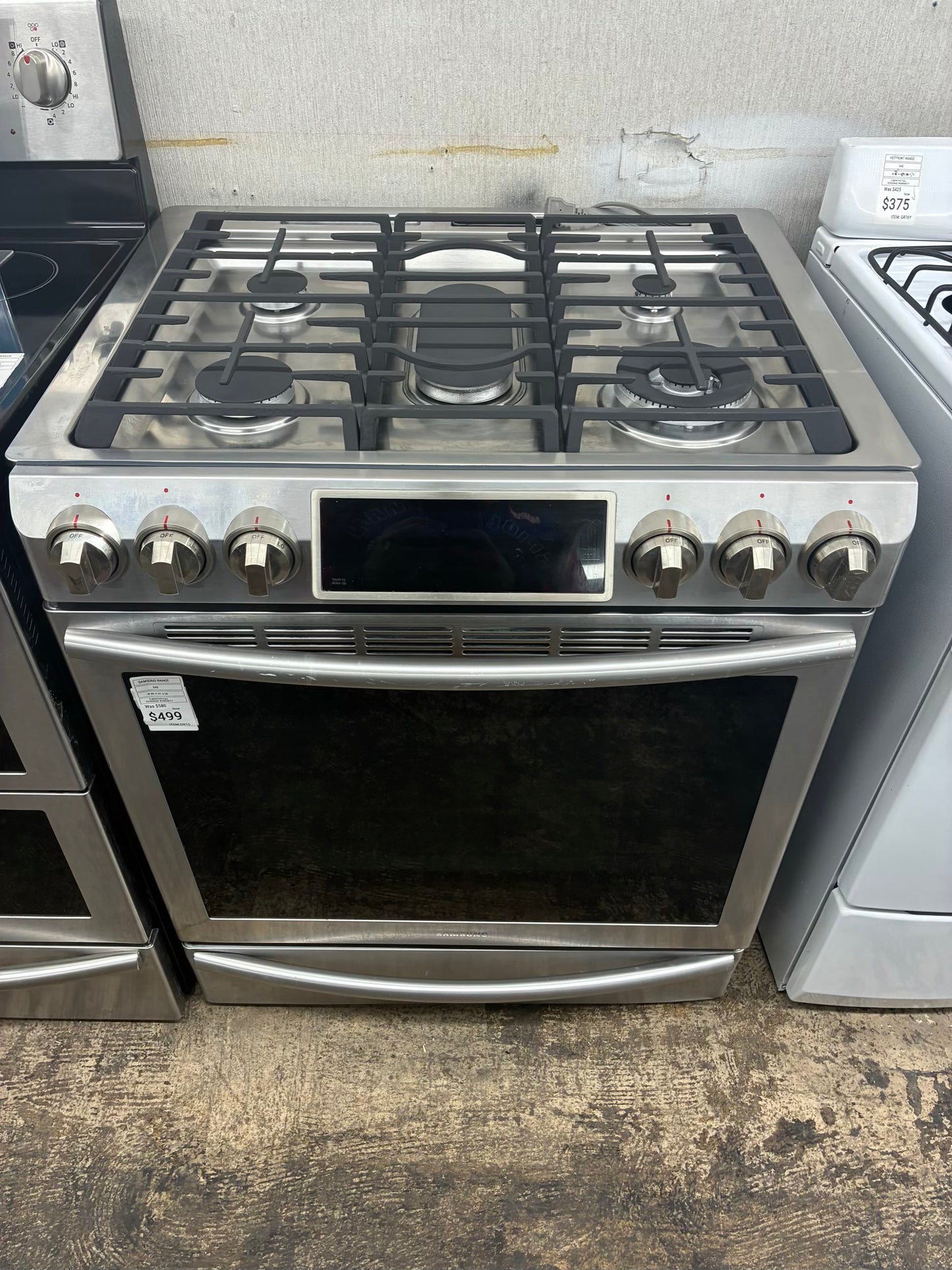 Samsun Gas Range Stainless Steel 5 Burners 30”