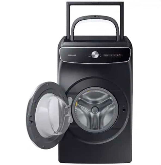 • 🔥HOT DEAL  ★ Samsung Open Box 6 cu. ft. Smart High-Efficiency Front Load Washer with Super Speed in Brushed Black W4488
