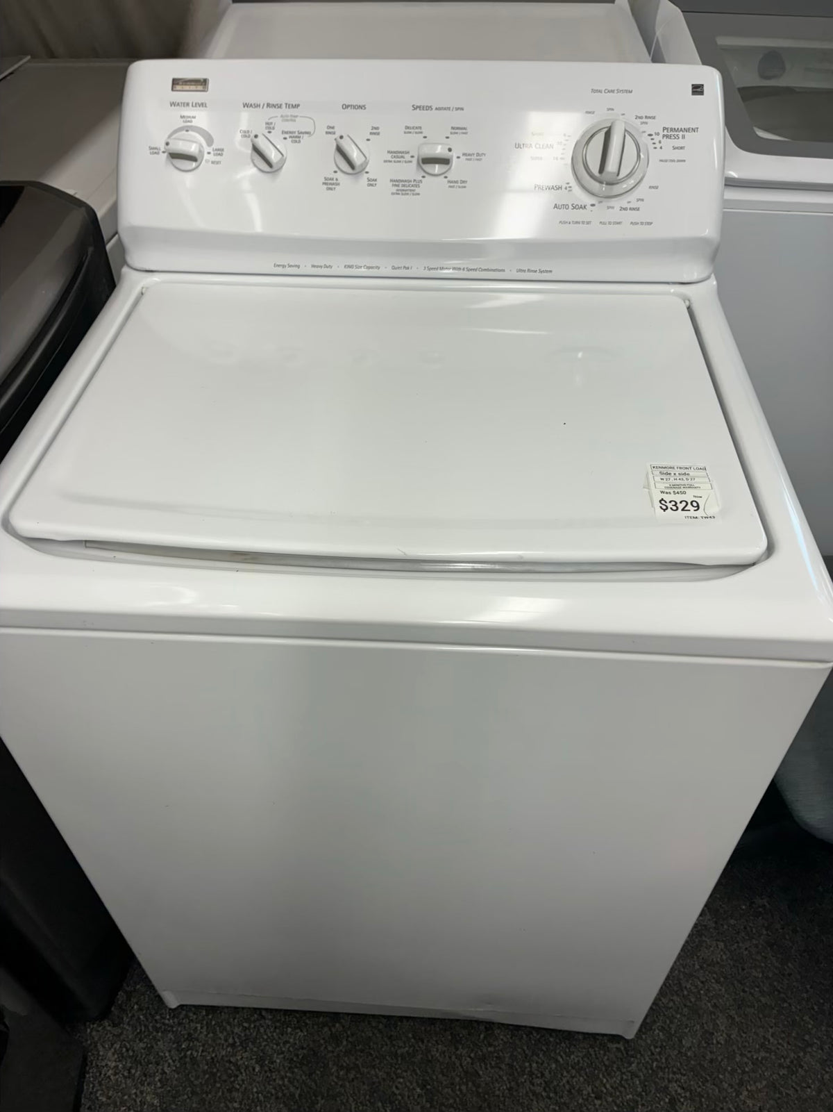 Kenmore,top load washer 27” large capacity