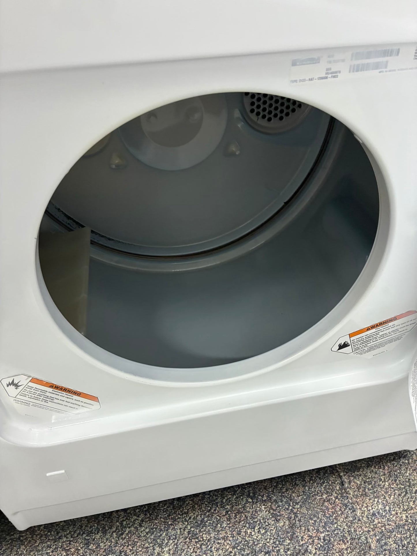 Kenmore gas dryer 27” large capacity white