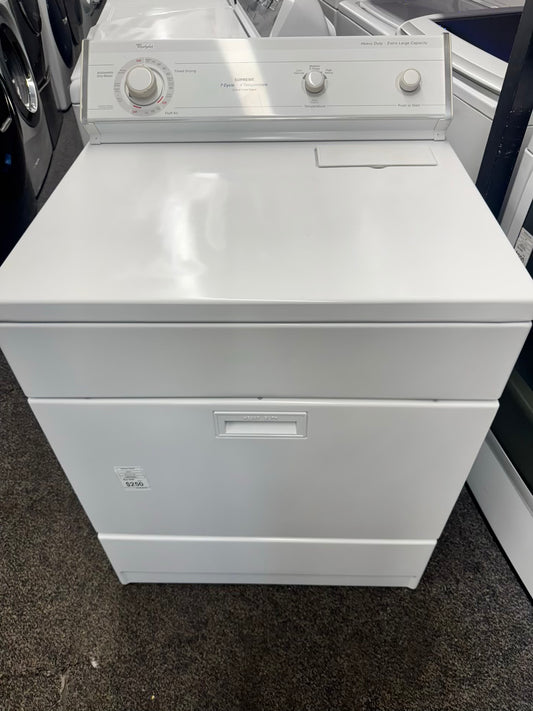 Whirpool supreme heavy duty extra large capacity electric dryer 220vlt