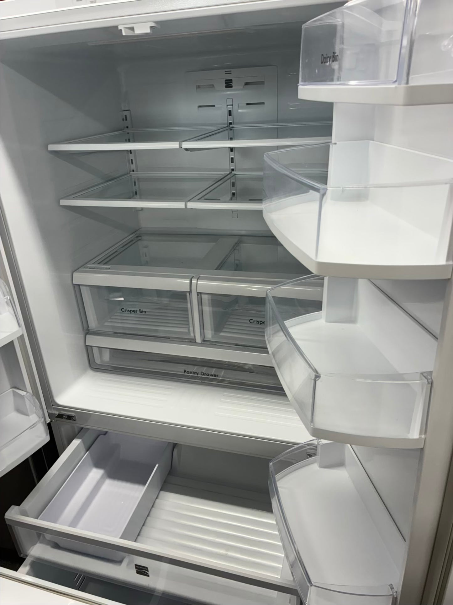 Kenmore French door refrigerator white  36” ice maker