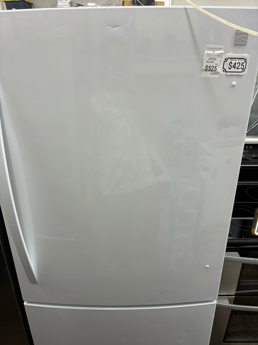 Kenmore bottom freezer refrigerator stainless steel 33”
