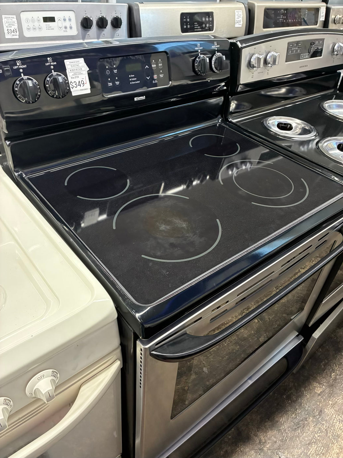 Kenmore electric range stainless steel 30” 4 burners