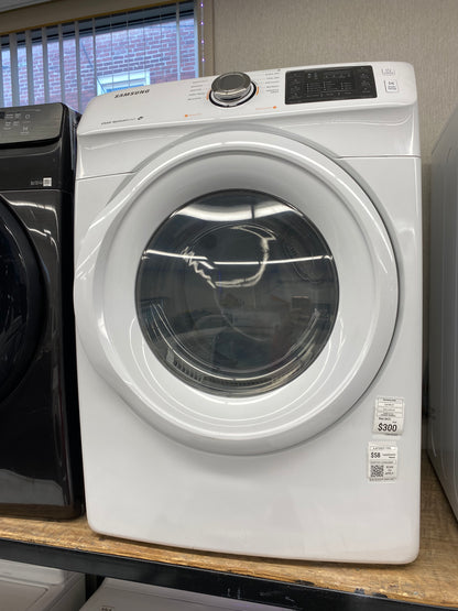 ITEM #ED45S Samsung front load electric dryer 220v  stackable large capacity stainless steel drum 27 in D