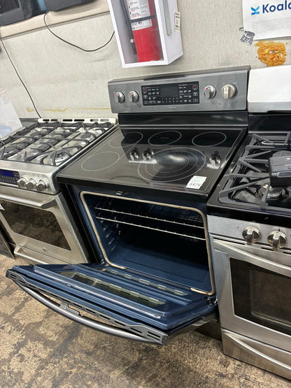 Samsung electric range stainless steel 30”  slate double oven