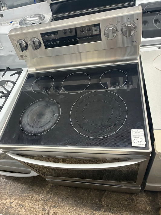 LG electric range stainless steel 30”