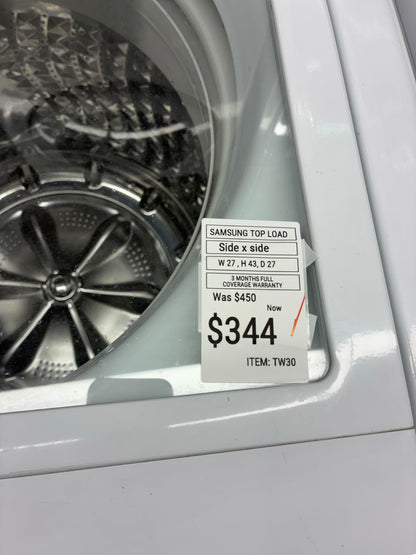 SAMSUMG top load washer 27” large capacity