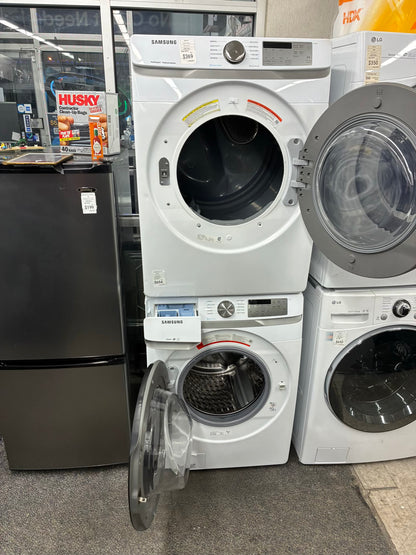 SAMSUNG WASHER N DRYER FRONT LOAD ELECTRIC 27” WHITE