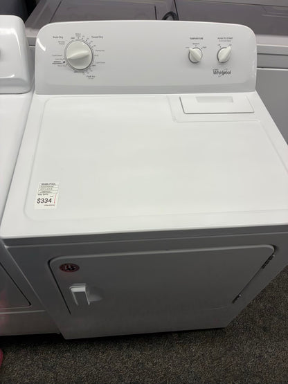Whirlpool electric dryer 29” large capacity white