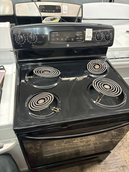 GE electric black steel 30” 4 burners coils
