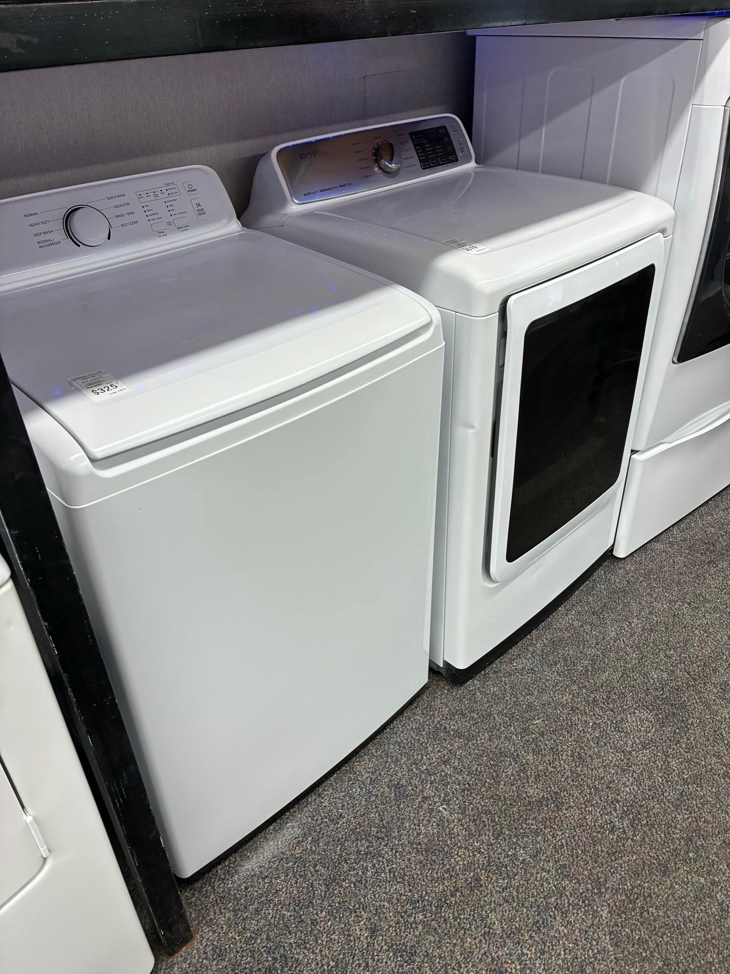 SAMSUNG WASHER N DRYER TOP LOAD ELECTRIC 27” SIDE BY SIDE LARGE CAPACITY