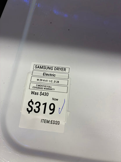 Estate electric dryer 27” large capacity