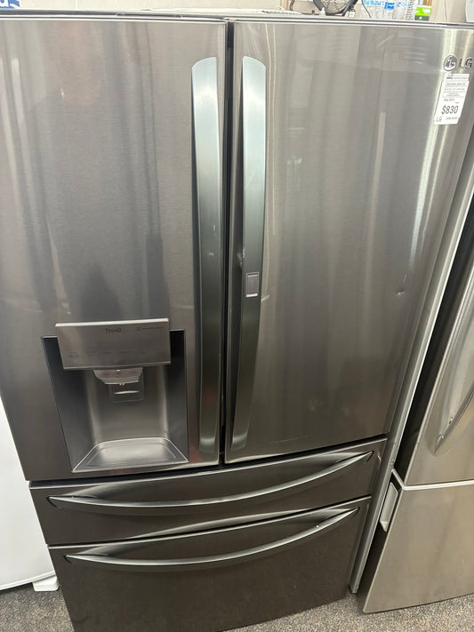 LG french door refrigerator slate stainless steel with ice maker 36”