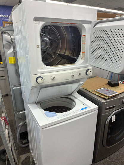 Frigidaire laundry center  washer and dryer set electric stackable 27”