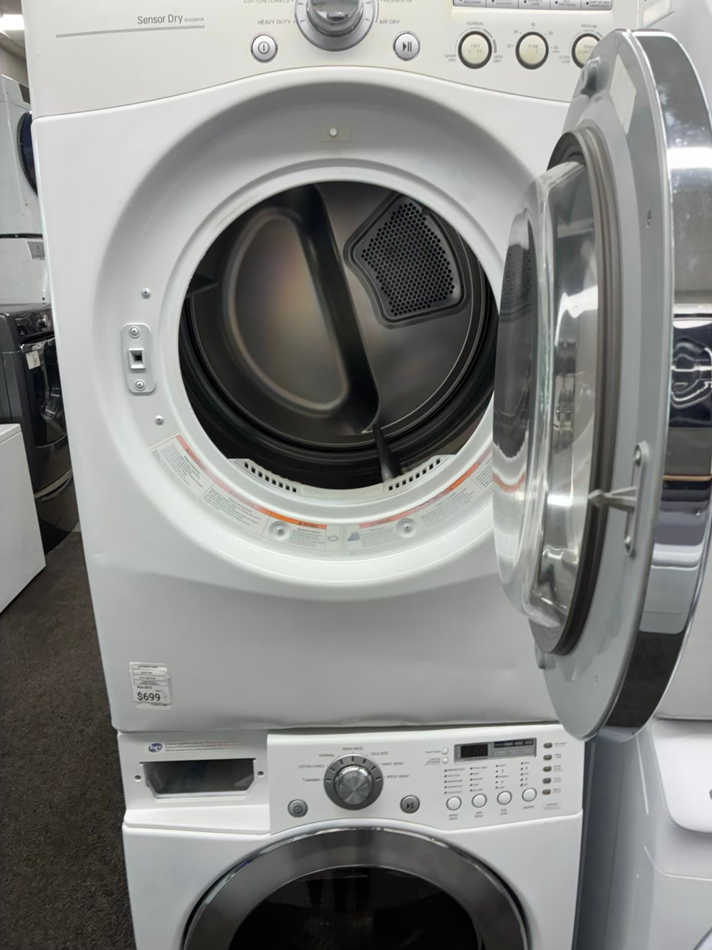 LG electric washer and dryer 27” front load
