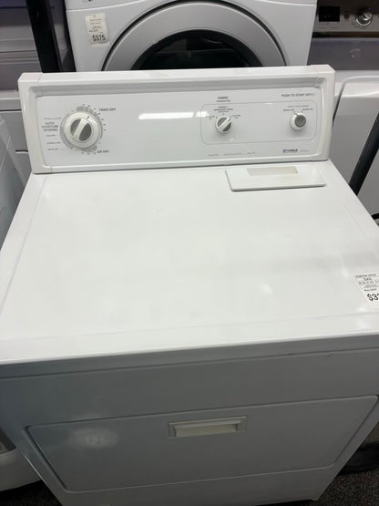 Kenmore gas dryer 27” large capacity white