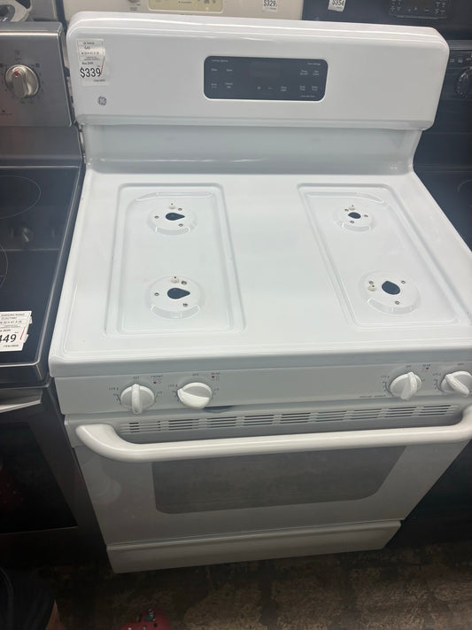 GE Gas Range beige color  4 Burners 30”