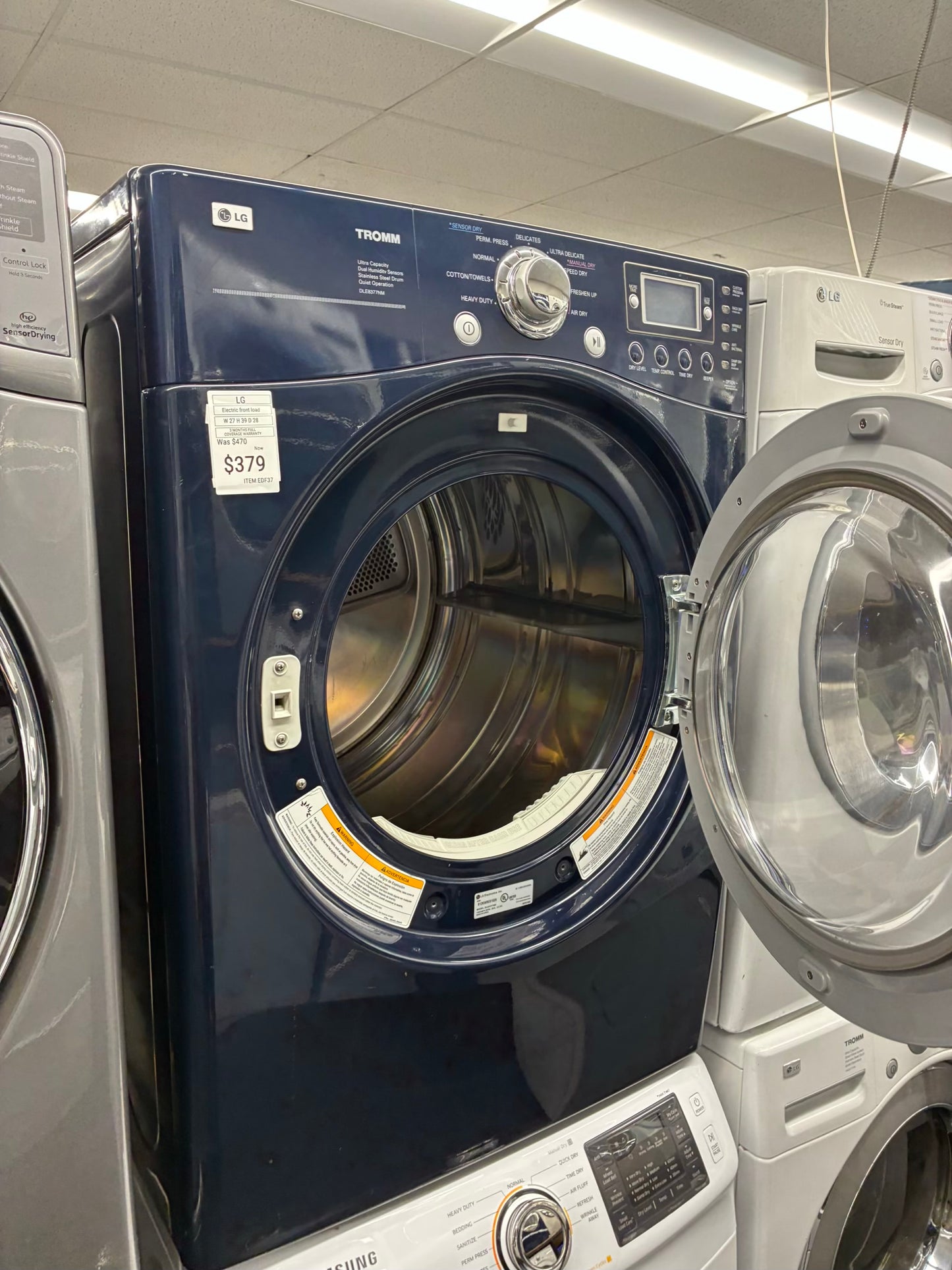 LG Electric Dryer 27” Blue