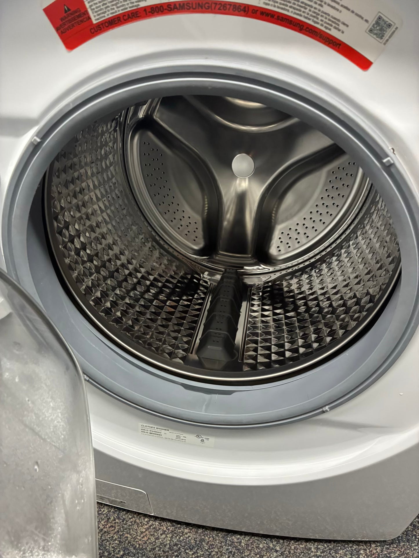 SAMSUNG WASHER N DRYER FRONT LOAD ELECTRIC 27” WHITE