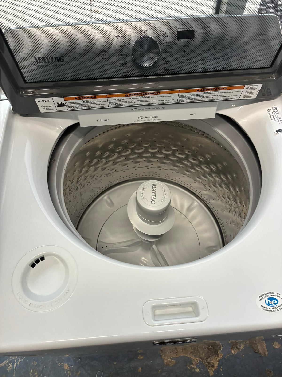 Maytag electric washer and dryer 27” top load