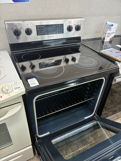 Samsung electric stainless steel range 4 burner 30 inch