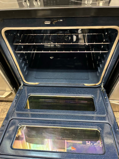 Samsung electric range stainless steel 30”  slate double oven