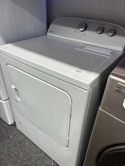 Whirlpool gas dryer white 29” large capacity