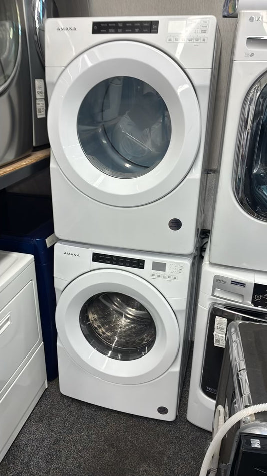 AMANA WASHER N DRYER FRONT LOAD ELECTRIC 27”